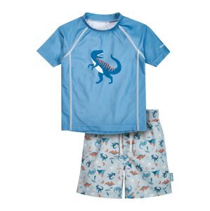 PLAYSHOES Ochrana proti UV žiareniu 'Dino'  modrá / pastelovo modrá / oranžová / biela