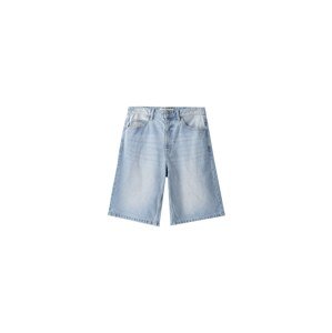 Bershka Džínsy  modrá denim