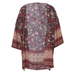 KOROSHI Kimono  tmavomodrá / pastelovo žltá / ružová / červená