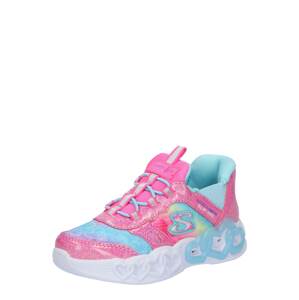 SKECHERS Tenisky  svetlomodrá / svetložltá / ružová / strieborná