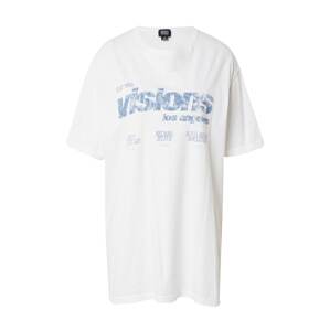 BDG Urban Outfitters Tričko 'VISIONS'  modrá / biela