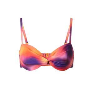 Hunkemöller Bikinový top 'Sunset'  žltá / tmavofialová / oranžová