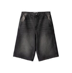 Bershka Džínsy  čierny denim