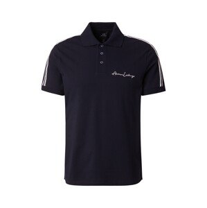 ARMANI EXCHANGE Tričko  námornícka modrá / biela