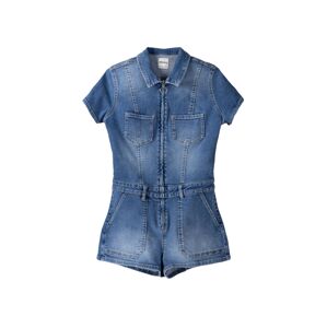 Bershka Overal  modrá denim