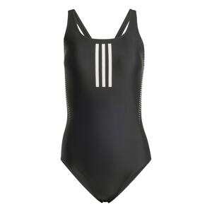 ADIDAS PERFORMANCE Športové jednodielne plavky  čierna / biela