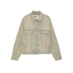 Pull&Bear Prechodná bunda  béžová / modrá denim