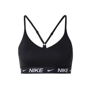 NIKE Športová podprsenka 'Indy'  čierna / biela