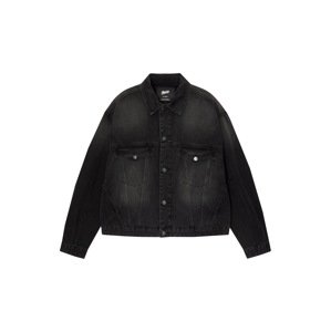 Pull&Bear Prechodná bunda  čierny denim