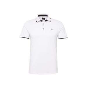 JACK & JONES Tričko 'JJPaulos'  čierna / biela
