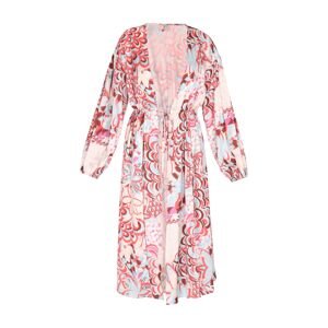 IZIA Kimono  béžová / svetlomodrá / hnedá / ružová