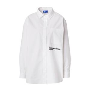 KARL LAGERFELD JEANS Blúzka  čierna / biela