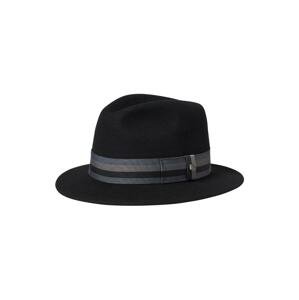 Brixton Klobúk 'ROMA FEDORA'  opálová / tmavošedá / čierna