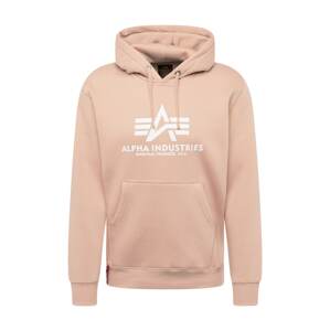 ALPHA INDUSTRIES Sveter  marhuľová / biela
