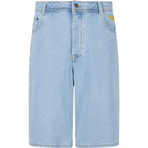 HOMEBOY Džínsy  modrá denim / tmavooranžová