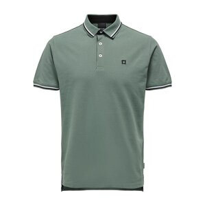 Only & Sons Tričko 'ONSFletcher'  nefritová / čierna / biela