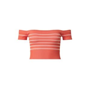 BDG Urban Outfitters Tričko  oranžovo červená / biela