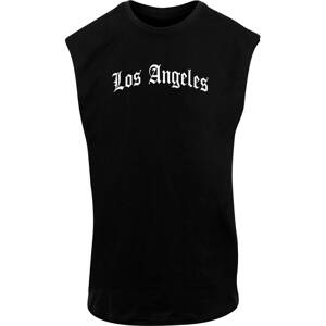 Mister Tee Tričko 'Los Angeles'  čierna / biela