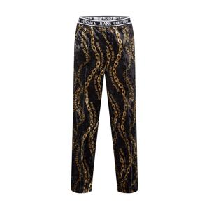 Versace Jeans Couture Nohavice  zlatá / čierna