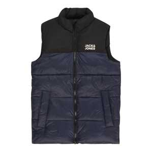 Jack & Jones Junior Vesta  námornícka modrá / čierna / biela