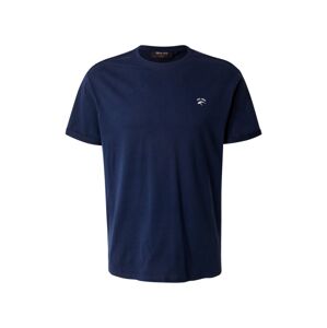 INDICODE JEANS Tričko 'Kloge'  námornícka modrá / biela