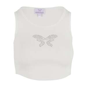 Felicious Top  kamenná / biela