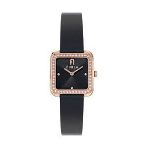 FURLA Analógové hodinky  zlatá / čierna