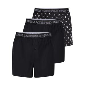 Karl Lagerfeld Boxerky  čierna / biela