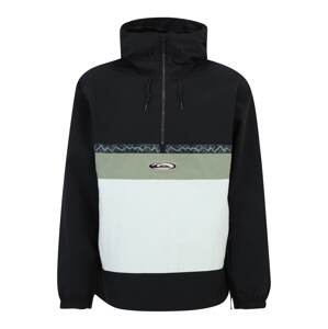 QUIKSILVER Športová bunda 'STEEZE'  svetlozelená / čierna / biela