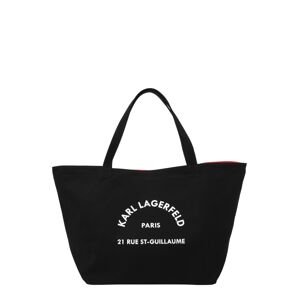 Karl Lagerfeld Shopper 'Rue St-Guillaume'  čierna / biela