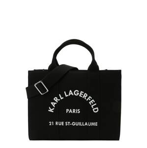 Karl Lagerfeld Kabelka  čierna / biela