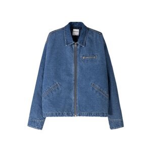 Bershka Prechodná bunda  modrá denim