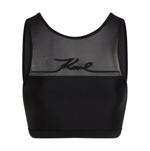 Karl Lagerfeld Bikinový top  čierna