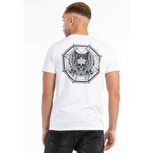 Tapout Tričko 'OCTAGON'  sivá / čierna / biela