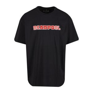 MT Upscale Tričko 'Deadpool Salty Popcorn'  azúrová / červená / čierna / biela