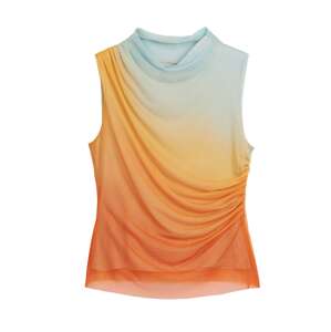 Desigual Top  modrá melírovaná / oranžová