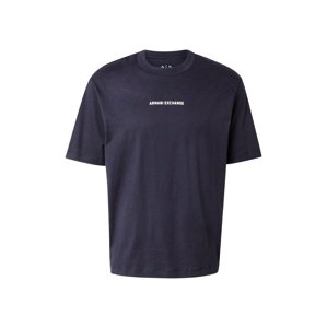 ARMANI EXCHANGE Tričko  námornícka modrá / biela