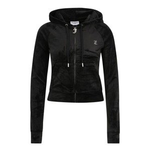 Juicy Couture Tall Tepláková bunda 'MADISON'  čierna / biela
