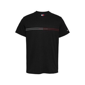 Tommy Jeans Tričko  červená / čierna / biela