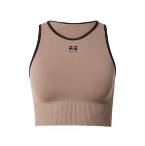 P.E Nation Športový top 'RESTORE'  tmavošedá / čierna