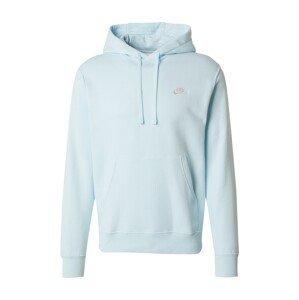 Nike Sportswear Mikina 'CLUB FLEECE'  svetlomodrá / biela