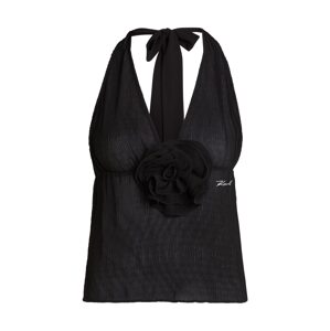 Karl Lagerfeld Tankinový top  čierna