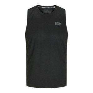 JACK & JONES Tričko 'JCOCnz'  čierna / biela