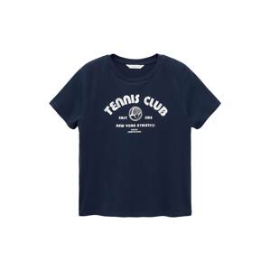 MANGO TEEN Tričko 'CLASSIC'  námornícka modrá / biela