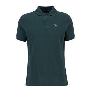 Barbour Tričko  svetlomodrá / tmavozelená / biela