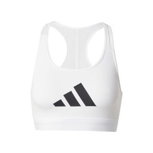 ADIDAS PERFORMANCE Športová podprsenka 'POWER REACT'  čierna / biela