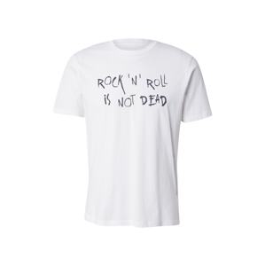 Zadig & Voltaire Tričko 'ROCK'N'ROLL'  čierna / biela