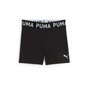 PUMA Športové nohavice 'Strong 3'  čierna / biela