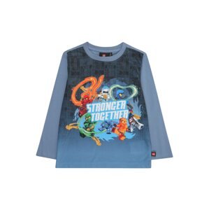 LEGO® kidswear Tričko 'LWTAFFY 113'  modrosivá / homárová / červená / biela