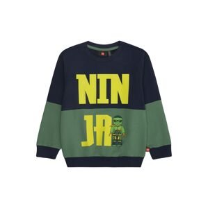 LEGO® kidswear Mikina 'SAKU 106'  námornícka modrá / tmavožltá / zelená / svetlozelená
